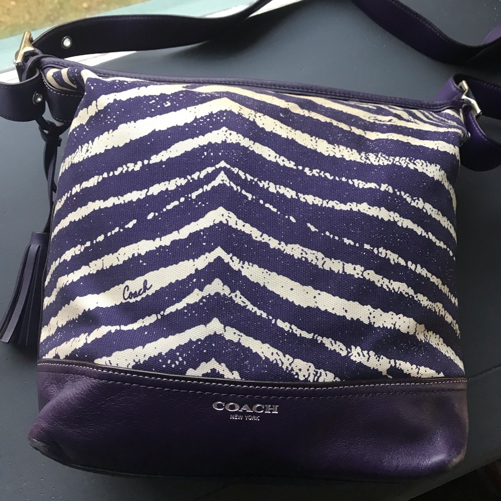 Purple Coach Purse